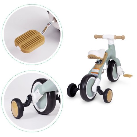 Rowerek Biegowy ECOTOYS 3W1 – Regulacja Siodełka i Odłączane Pedały