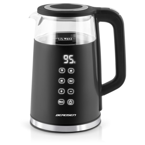 Czajnik Elektryczny Dotykowy Berdsen BD-707 – Regulacja , 1,7 L, czarny
