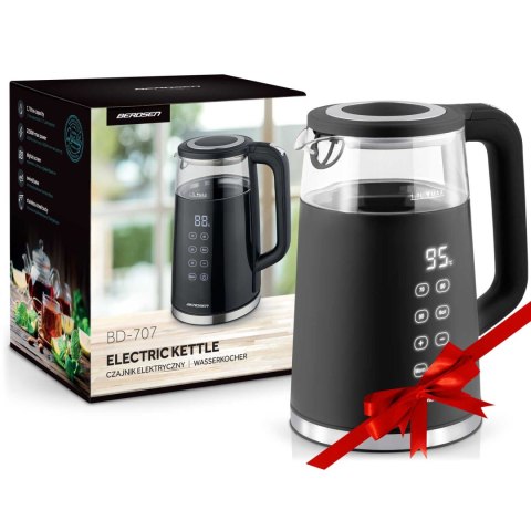 Czajnik Elektryczny Dotykowy Berdsen BD-707 – Regulacja , 1,7 L, czarny