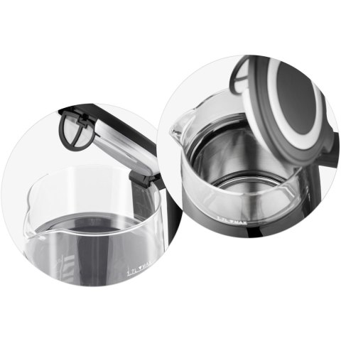 Czajnik Elektryczny Dotykowy Berdsen BD-707 – Regulacja , 1,7 L, czarny