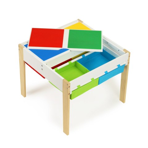 Drewniane Meble dla Dzieci - Zestaw Stół i 2 Krzesła ECOTOYS Drewniane Meble dla Dzieci - Zestaw Stół i 2 Krzesła ECOTOYS