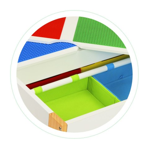Drewniane Meble dla Dzieci - Zestaw Stół i 2 Krzesła ECOTOYS Drewniane Meble dla Dzieci - Zestaw Stół i 2 Krzesła ECOTOYS