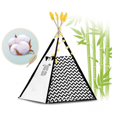 Tipi Namiot dla Dzieci z girlandą i światełkami Nukido - 160 cm Tipi Namiot dla Dzieci z girlandą i światełkami Nukido - 160 cm