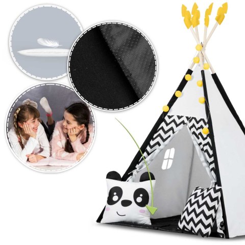 Tipi Namiot dla Dzieci z girlandą i światełkami Nukido - 160 cm Tipi Namiot dla Dzieci z girlandą i światełkami Nukido - 160 cm