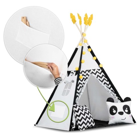 Tipi Namiot dla Dzieci z girlandą i światełkami Nukido - 160 cm Tipi Namiot dla Dzieci z girlandą i światełkami Nukido - 160 cm