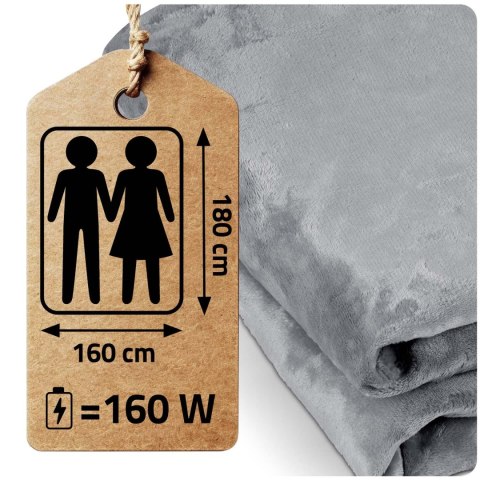 Koc Elektryczny z Berdsen BD-960 + Timer 180 x 160 cm – Miękki, Duży Koc Elektryczny z Berdsen BD-960 + Timer 180 x 160 cm – Miękki, Duży