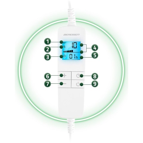 Koc Elektryczny Berdsen BD-962 + Timer 180 x 160 cm – Miękki, Gruby Koc Elektryczny Berdsen BD-962 + Timer 180 x 160 cm – Miękki, Gruby