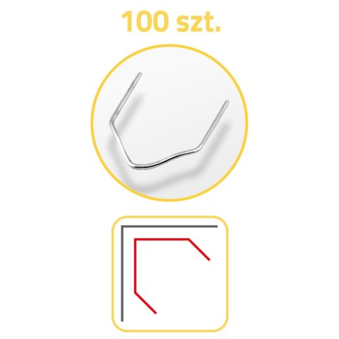 Zszywki Do Spawarki Do Plastiku Humberg – 100 Sztuk, Typ D 8 mm Zszywki Do Spawarki Do Plastiku Humberg – 100 Sztuk, Typ D 8 mm