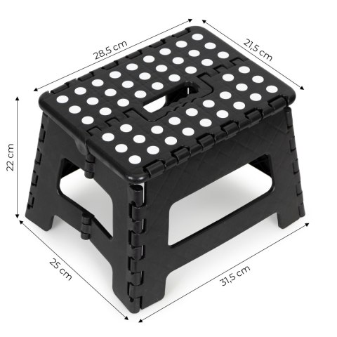 Składany Stołek Taboret ModernHome 22 cm, 120 kg, Antypoślizgowy Składany Stołek Taboret ModernHome 22 cm, 120 kg, Antypoślizgowy