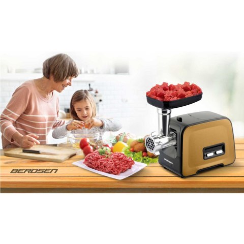 Maszynka do mielenia mięsa i szatkowania warzyw, nadziewarka Berdsen BM-601B – 1200 W mocy Maszynka do mielenia mięsa i szatkowania warzyw, nadziewarka Berdsen BM-601B – 1200 W mocy