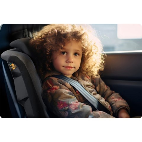Fotelik samochodowy Nukido Louis ISOFIX i-Size (15-36 kg)- czarno szary