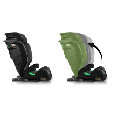 Fotelik samochodowy Nukido Louis ISOFIX i-Size (15-36 kg)- czarno szary
