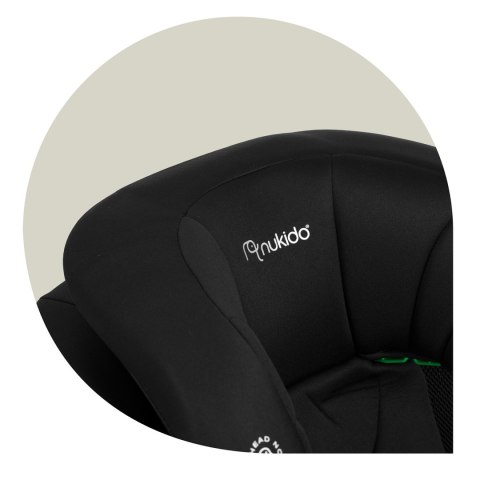 Fotelik samochodowy Nukido Louis ISOFIX i-Size (15-36 kg) - czarny