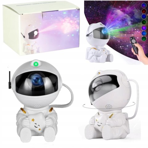 Projektor gwiazd Astronauta – lampka nocna i rzutnik nieba z pilotem Projektor gwiazd Astronauta – lampka nocna i rzutnik nieba z pilotem