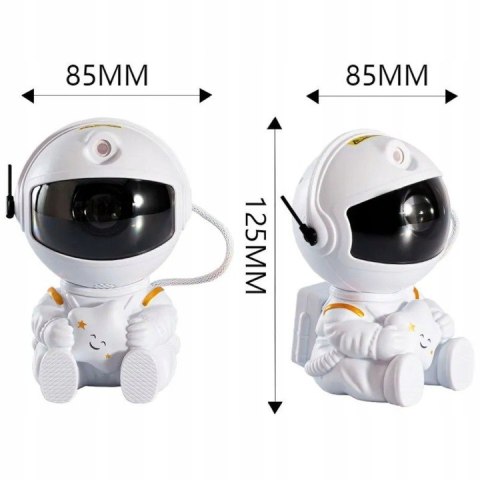 Projektor gwiazd Astronauta – lampka nocna i rzutnik nieba z pilotem Projektor gwiazd Astronauta – lampka nocna i rzutnik nieba z pilotem