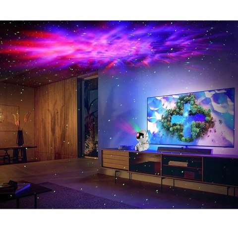 Projektor gwiazd Astronauta – lampka nocna i rzutnik nieba z pilotem Projektor gwiazd Astronauta – lampka nocna i rzutnik nieba z pilotem