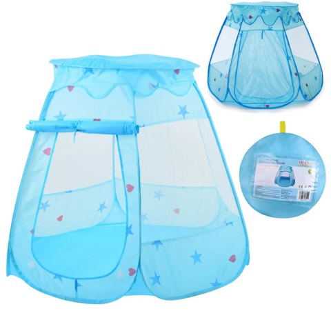 Samorozkładający Namiot Domek Z Podłogą Dla Dziewczynki – Motyw Gwiazdek