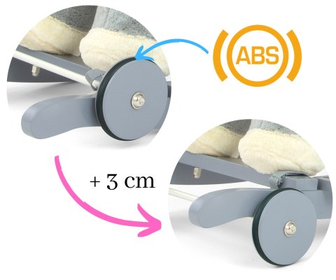 Konik na Biegunach Polly Interaktywny 12m+ z Kółkami i Pasami