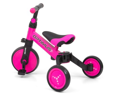 Milly Mally Optimus Rowerek Dla Dzieci 3w1 Trójkołowy Biegowy Pink Milly Mally Optimus Rowerek Dla Dzieci 3w1 Trójkołowy Biegowy Pink