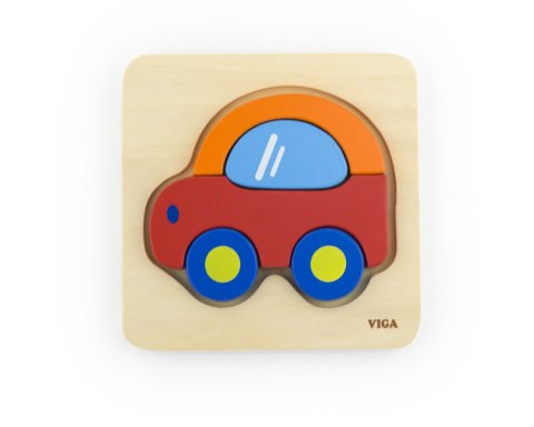 Drewniane Puzzle Maluszka Viga 50172 - Samochód Drewniane Puzzle Maluszka Viga 50172 - Samochód