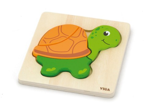 Drewniane Puzzle Maluszka Viga 59933 - Żółwik Drewniane Puzzle Maluszka Viga 59933 - Żółwik