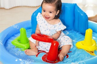 Bestway 52568 Lil' SeaShapes Basen Dla Niemowląt – Oparcie, Sorter, 31L