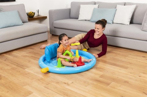 Bestway 52568 Lil' SeaShapes Basen Dla Niemowląt – Oparcie, Sorter, 31L