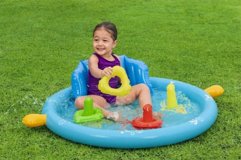 Bestway 52568 Lil' SeaShapes Basen Dla Niemowląt – Oparcie, Sorter, 31L