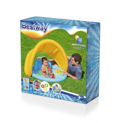 Bestway 52568 Lil' SeaShapes Basen Dla Niemowląt – Oparcie, Sorter, 31L
