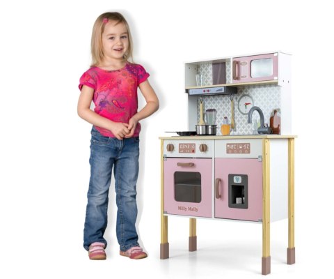 Drewniana Kuchnia Milly Mally Bjorn Dla Dzieci – Miętowa Z Akcesoriami Drewniana Kuchnia Milly Mally Bjorn Dla Dzieci – Miętowa Z Akcesoriami