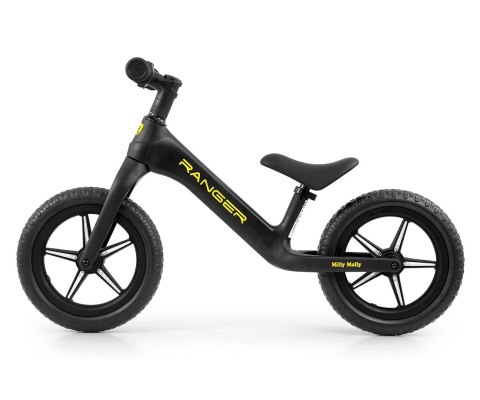 Rowerek Biegowy Milly Mally Ranger Flash 12" Lekki Kompozytowy Świecące Felgi