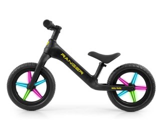 Rowerek Biegowy Milly Mally Ranger Flash 12" Lekki Kompozytowy Świecące Felgi