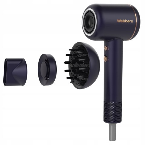 Suszarka Do Włosów 3w1 Webber – Jonizacja, Ultra-Silence, LED, Końcówki