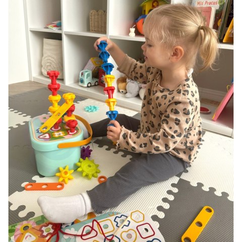 Drewniany Motoryczny Box WOOPIE GREEN Montessori – Zabawka Edukacyjna 12w1 Drewniany Motoryczny Box WOOPIE GREEN Montessori – Zabawka Edukacyjna 12w1