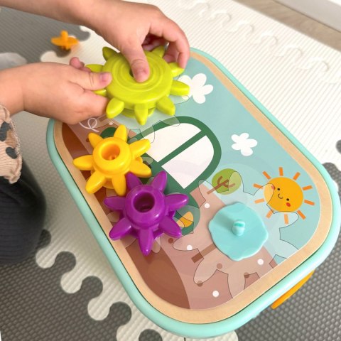 Drewniany Motoryczny Box WOOPIE GREEN Montessori – Zabawka Edukacyjna 12w1 Drewniany Motoryczny Box WOOPIE GREEN Montessori – Zabawka Edukacyjna 12w1