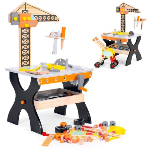 Drewniany Warsztat dla Dzieci - Stół Narzędziowy ECOTOYS Drewniany Warsztat dla Dzieci - Stół Narzędziowy ECOTOYS