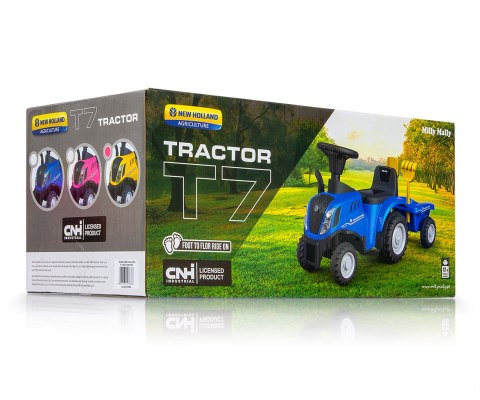 Jeździk Traktor New Holland T7 Tractor – Przyczepka, Dźwięki, Światła Jeździk Traktor New Holland T7 Tractor – Przyczepka, Dźwięki, Światła
