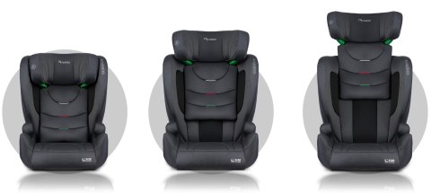 Fotelik samochodowy Nukido Louis ISOFIX i-Size (15-36 kg) - szary