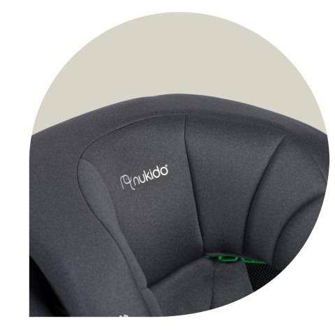 Fotelik samochodowy Nukido Louis ISOFIX i-Size (15-36 kg) - szary