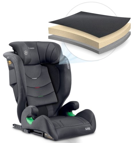 Fotelik samochodowy Nukido Louis ISOFIX i-Size (15-36 kg) - szary