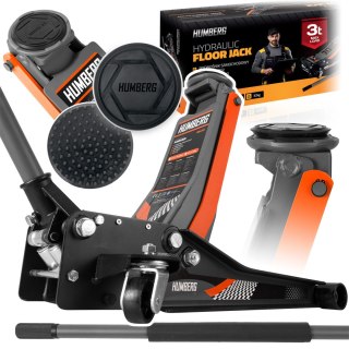 Podnośnik Samochodowy 3T Niskoprofilowy Żaba 75-505mm Dwutłokowy