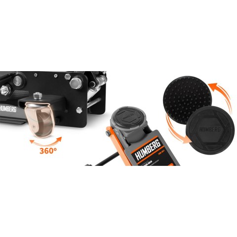 Podnośnik Samochodowy 3T Niskoprofilowy Żaba 75-505mm Dwutłokowy