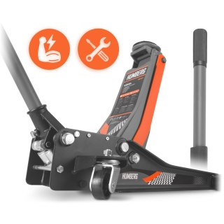 Podnośnik Samochodowy 3T Niskoprofilowy Żaba 75-505mm Dwutłokowy