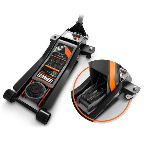 Podnośnik Samochodowy 3T Niskoprofilowy Żaba 75-505mm Dwutłokowy