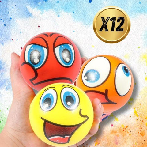Piłeczki Gniotki Antystresowe Sensoryczne 12 szt. Piłeczki Gniotki Antystresowe Sensoryczne 12 szt.