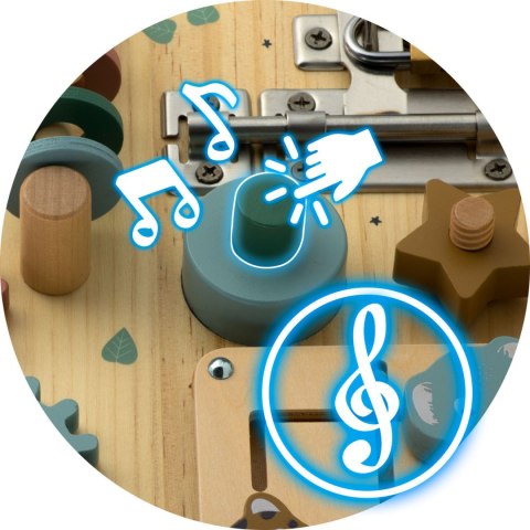 Drewniana Tablica Sensoryczna Nukido NK-859 - Montessori Edukacyjna Drewniana Tablica Sensoryczna Nukido NK-859 - Montessori Edukacyjna