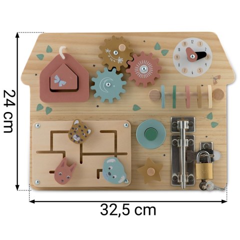 Drewniana Tablica Sensoryczna Nukido NK-859 - Montessori Edukacyjna Drewniana Tablica Sensoryczna Nukido NK-859 - Montessori Edukacyjna