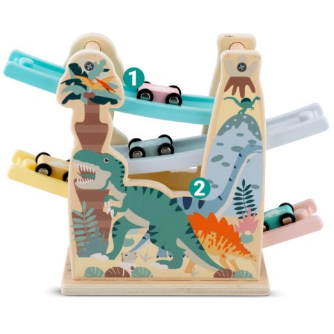 Drewniana zjeżdżalnia dla aut Dinozaur RicoKids Drewniana zjeżdżalnia dla aut Dinozaur RicoKids