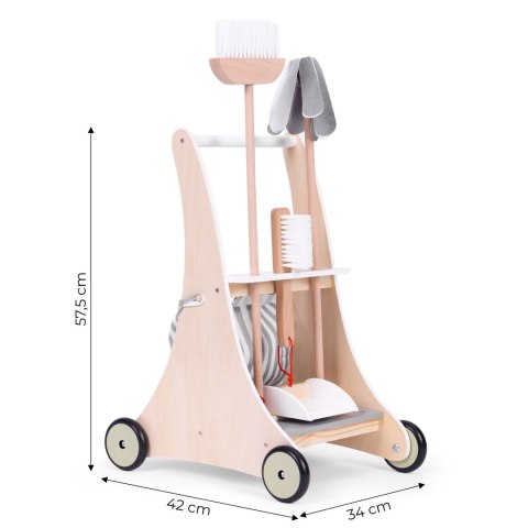 Drewniany Zestaw Sprzątający ECOTOYS - Idealny Dla Małych Pomocników