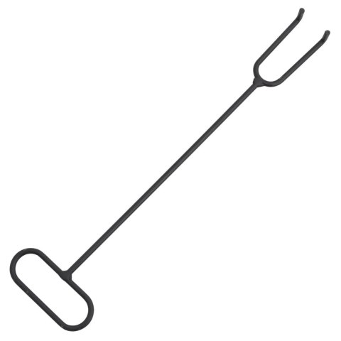 Stalowe palenisko ogrodowe z siatkową pokrywą i pogrzebaczem 49 cm Stalowe palenisko ogrodowe z siatkową pokrywą i pogrzebaczem 49 cm
